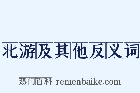 北游及其他反义词是什么意思的图片